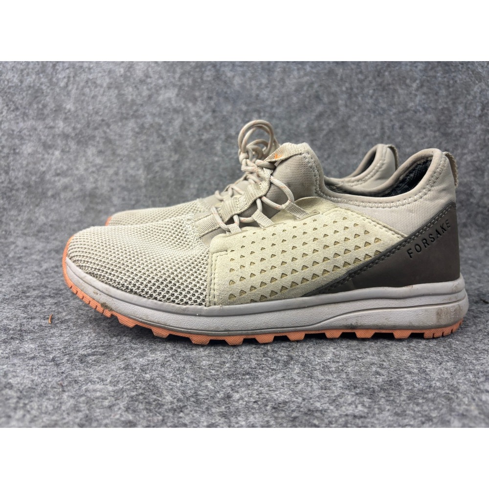 Forsake Meridian Hiking Sneakers Womens 8 Oatmeal Mesh Trail Shoes WSS20M3080